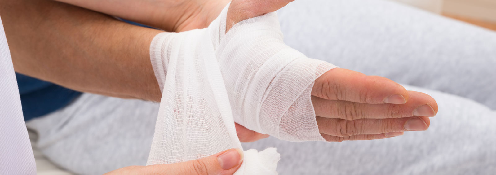 Bandaging Hand